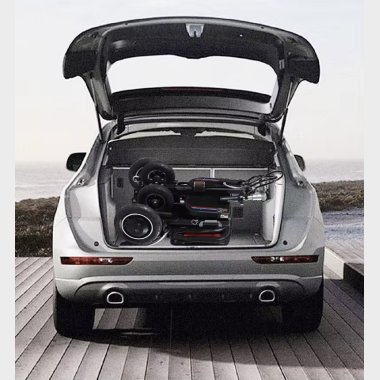 Tur i Randers med foldbar mobil elscooter