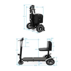 Armln 2 stk. til Foldbar scooter / mobil elscooter gammel model